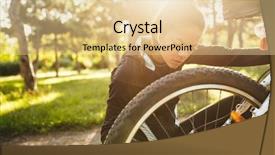  Presentation with wireless - Theme having having to fix her bicycle background and a lemonade colored foreground