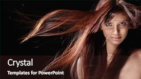  Presentation with black girl - Audience pleasing PPT layouts consisting of attractive girl with red hair backdrop and a wine colored foreground