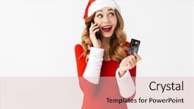  Presentation with christmas card - PPT theme enhanced with attractive greeting cards - image of a beautiful emotional background and a lemonade colored foreground