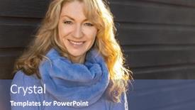  Presentation with sunshine - Slides with attractive-happy-smiling-middle-aged background and a ocean colored foreground