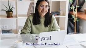  Presentation with student - Cool new presentation with attractive-happy-young-girl-student backdrop and a sky blue colored foreground