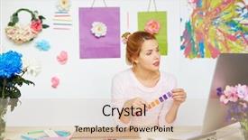  Presentation with interior designer - PPT layouts with flat plan and choosing appropriate background and a lemonade colored foreground