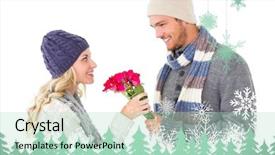  Presentation with green fashion - Presentation theme having group of a young business people discussing business plan at modern startup office building background and a light gray colored foreground