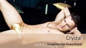  Presentation with black man - Amazing theme having jewelry game - attractive man wearing golden chain backdrop and a lemonade colored foreground