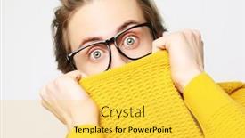  Presentation with yellow - Colorful PPT theme enhanced with attractive-man-wearing-yellow-sweater backdrop and a yellow colored foreground