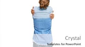  Presentation with hair care - Amazing slide deck having attractive-man-with-long-hair backdrop and a white colored foreground