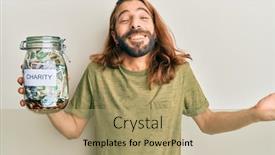  Presentation with long hair man - Amazing PPT layouts having attractive-man-with-long-hair backdrop and a coral colored foreground