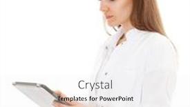  Presentation with medical student - PPT layouts featuring attractive-medical-student and a white colored foreground