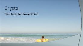  Presentation with race - Presentation theme having attractive-mixed-race-woman-enjoying background and a light blue colored foreground