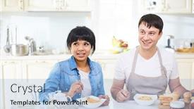  Presentation with race - PPT theme enhanced with attractive-mixed-race-woman background and a  colored foreground