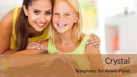  Presentation with music - Presentation having attractive music tutor and preteen background and a  colored foreground