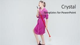  Presentation with young children playing multicultural - Beautiful PPT layouts featuring attractive playful young housewife singing backdrop and a light gray colored foreground