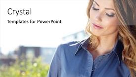  Presentation with real estate - Presentation featuring attractive-real-estate-agent-woman background and a white colored foreground