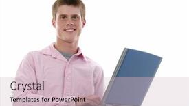  Presentation with old - Audience pleasing slide deck consisting of attractive-sixteen-year-old-boy backdrop and a lemonade colored foreground