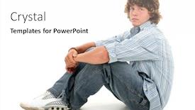  Presentation with old clothes - Colorful slide deck enhanced with attractive-sixteen-year-old-teen backdrop and a white colored foreground