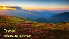  Presentation with pink beauty - PPT layouts consisting of attractive-summer-sunset-with-pink background and a wine colored foreground