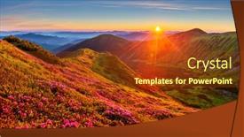  Presentation with pink beauty - Audience pleasing PPT layouts consisting of attractive-summer-sunset-with-pink backdrop and a tawny brown colored foreground