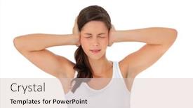  Presentation with teenage girl - Presentation design consisting of attractive-teenage-girl-keeping background and a lemonade colored foreground