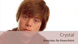  Presentation with old - Cool new presentation theme with attractive-thirteen-year-old-boy backdrop and a coral colored foreground