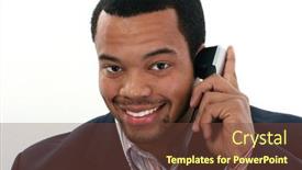  Presentation with twenties - PPT layouts with attractive-twenties-african-american-man background and a  colored foreground