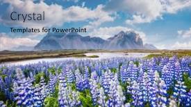 Presentation with batman - Presentation theme having attractive-view-of-stokksnes-cape background and a light blue colored foreground