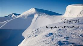  Presentation with earth day - Amazing presentation theme having attractive-view-on-skiing-area backdrop and a light blue colored foreground