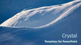  Presentation with journey - PPT theme having attractive-view-on-skiing-area background and a ocean colored foreground