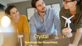  Presentation with mechanical engineers mechanical engineering science - Audience pleasing theme consisting of attractive wind farm engineers looking backdrop and a  colored foreground