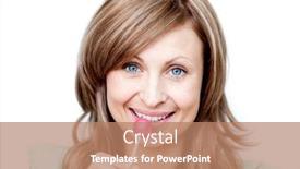  Presentation with lollipop - Presentation design having attractive woman holding a lollipop against a white background background and a coral colored foreground