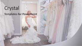  Presentation with wedding islam - PPT theme enhanced with attractive woman in a wedding background and a  colored foreground