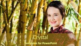 Presentation with chinese - PPT theme featuring attractive-woman-in-chinese-dress background and a  colored foreground