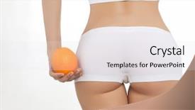  Presentation with white and black woman climbing ladders - Colorful slides enhanced with attractive woman on white background backdrop and a white colored foreground