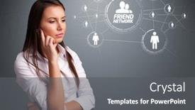  Presentation with social - Audience pleasing PPT theme consisting of sociology - attractive young girl looking backdrop and a gray colored foreground