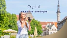  Presentation with old young - Theme with attractive-young-girl-traveling background and a sky blue colored foreground