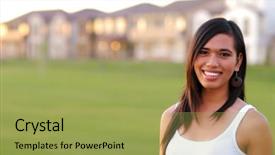  Presentation with multi racial - Slides consisting of attractive young multi racial background and a yellow colored foreground