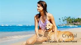  Presentation with golden woman - 