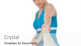  Presentation with sports wear - Cool new theme with hand with marker writing success backdrop and a light gray colored foreground