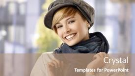  Presentation with clothes - Amazing presentation having attractive-young-woman-in-winter backdrop and a coral colored foreground