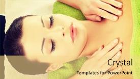  Presentation with sensuality woman black angel relaxing - Beautiful theme featuring attractive young woman relaxing beeing backdrop and a  colored foreground