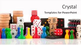  Presentation with board game - Presentation theme consisting of attributes to play board game background and a sky blue colored foreground