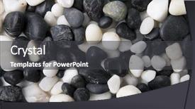  Presentation with black and white trees - Colorful slides enhanced with attrition - black white pebble stones background backdrop and a dark gray colored foreground