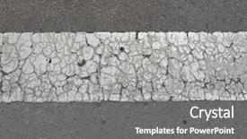  Presentation with cracked - Colorful PPT layouts enhanced with attrition - cracked road markings backdrop and a  colored foreground
