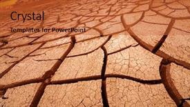  Presentation with drought - Slides having attrition - drought concept landscape with city background and a  colored foreground