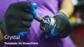  Presentation with atv - Audience pleasing presentation design consisting of atv constant-velocity cv joint repair by hands backdrop and a wine colored foreground