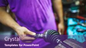  Presentation with atv - Cool new slide deck with atv-constant-velocity-cv-joint backdrop and a violet colored foreground