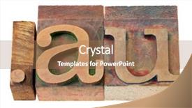  Presentation with color blocks - Beautiful presentation featuring au - internet domain for australia backdrop and a  colored foreground