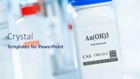  Presentation with chemical plastic - Presentation design featuring au-oh-3-gold-hydroxide background and a sky blue colored foreground