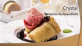  Presentation with ice cream - Slide deck consisting of baba au rhum with ice cream background and a lemonade colored foreground