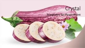  Presentation with chemistry leaves green leaf - Audience pleasing PPT layouts consisting of aubergine or eggplant with aubergine backdrop and a  colored foreground