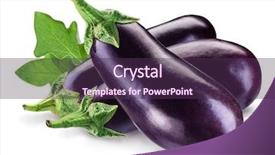  Presentation with clipping - Theme having aubergines or eggplants isolated background and a tawny brown colored foreground